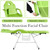LUXMARS Facial Chair,73″ Tattoo Chair for Client,3-Section Adjustable Massage Table with Stool,Multipurpose Beauty Beds Salon Equipment for Esthetician,Tattooshop,Spa (Green)