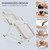 BELLEZE Adjustable Tattoo Table Chair Salon Bed Eyelash Microblading Esthetician Equipment for Professional Massage Facial Lash Beauty Treatment Spa - White