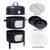 17 Inch Steel Charcoal Smoker, Vertical BBQ Grill for Outdoor Cooking