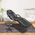 OmySalon Massage Salon Tattoo Chair Esthetician Bed with Beauty Basket, Professional Tattoo Table Salon Spa Equipment for Facial Spa Beauty Eyelash Extensions Barber Waxing Microblading,Black