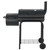 Steel Charcoal Offset Smoker Grill with Side Firebox and Thermometer