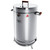 HomeStock Vertical Charcoal Smoker Barrel, 26 lbs Capacity, Outdoor Grill, Stainless Steel
