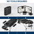Brelley 2-Fold Aluminum Adjustable Massage Table Portable 22.8" W Black