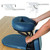 EARTHLITE Massage Kit Travelmate - Ultra-Portable Face Down Tabletop Massage System perfect for Vitrectomy Recovery & On-The-Go Massage, Mystic Blue