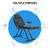 DeerDean Tattoo Chair for Client, Split Legs & Stool Adjustable Lash Bed