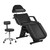 V VDLONSY Facial Chair 73 Inch Tattoo Chair Adjustable with Stool Black