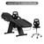 V VDLONSY Facial Chair 73 Inch Tattoo Chair Adjustable with Stool Black