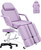 Facial Chair Tattoo Chair for Client, Facial Bed Esthetician Adjustable Massage Table with Headrest & 360° Rolling Stool, Split Legs Design, Lash Bed for Salon Spa Barber Massage Equipment, Purple