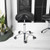 Antlu Saddle Stool Rolling Chair for Medical Massage Salon Kitchen Spa Drafting,Adjustable Hydraulic Stool with Wheels (Without Backrest, Black)