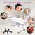Tattoo Chair for Client with Rolling Stool, Facial Bed Esthetician Massage Headrest Table with Rolling Stool, Storage Trays, Split Legs Design, Adjustable Beauty Lash Bed Massage Equipment, Pure White