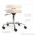 EarthLite Pneumatic Rolling Stool, Marie's Beige