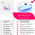 OVLUX 180W UV LED Nail Lamp Professional – Fast Gel Nail Dryer with 57 LEDs, LCD Countdown, Auto Sensor & Low Heat Mode, UV Light for Gel Nails, Salon & Home, Nail Buffer & File Set