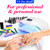 OVLUX 180W UV LED Nail Lamp Professional – Fast Gel Nail Dryer with 57 LEDs, LCD Countdown, Auto Sensor & Low Heat Mode, UV Light for Gel Nails, Salon & Home, Nail Buffer & File Set