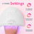 SUNUV UV LED Nail Lamp, Gel Light for Nail Polish UV Dryer SUNONE White