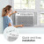 LG 6,000 BTU Window Air Conditioner, 115V, Cools 250 Sq.Ft. for Bedroom, Den, Living Room, Quiet Operation, with Remote, 2 Cooling & Fan Speeds, 2-Way Air Deflection, Auto Restart, White