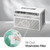 LG 5000 BTU Window Air Conditioner with Remote, Easy Button Control Ultra-Quiet Compact-size Cools 150 Sq.Ft. for Small Room, Washable Filter AC Unit Easy Installation White LW5025R