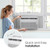 LG 5000 BTU Window Air Conditioner [2024 New] Easy Mechanical Control Ultra-Quiet Compact-size Cools 150 Sq.Ft. for Small Room, Washable Filter AC Unit Easy Installation White LW5024X