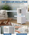 Garvee 8000 BTU Portable Air Conditioner, 3-in-1 Portable AC Cooling, Dehumidifying & Fan for Bedroom, Apartment, Dorm & Rooms Up to 350 Sq. Ft, Sleep Mode, 24-Hr Timer, Remote, Window Kit, White