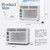PhiloDeco 5000 BTU Window Air Conditioner Easy Cool - Capable of Cooling Up to 150 sq ft. 2 Fan Speeds, 4-Way Air Direction, Mechanical Control, Filter, for Small Room Air Conditioner, Small Ac Unit