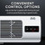 EVO Window Fan Air Circulator with Remote Control (Fits Up To 40" Windows) – Multi-Directional Airflow, Adjustable Fan Speed, and Low Profile