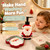 Christmas Santa Soap Dispenser Set with Soap Dish for Bathroom Winter Decor