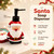 Christmas Santa Soap Dispenser Set with Soap Dish for Bathroom Winter Decor