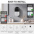Smart Wall-Mounted Soap Dispenser,Touchless Sensor Hand Sanitizer Dispenser