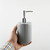 Soap Dispenser,Classic Manual,for Bathroom and Kitchen,Ceramic,refillable with Stainless Steel Pump Glass.(Black)