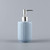 Soap Dispenser,Classic Manual,for Bathroom and Kitchen,Ceramic,refillable with Stainless Steel Pump Glass.(Red)