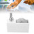 Omquot Soap Dispenser with Sponge Holder, Multifunctional Resin Press Design for Cleaning Kitchen and Bathroom 9x17x6cm