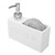 Omquot Soap Dispenser with Sponge Holder, Multifunctional Resin Press Design for Cleaning Kitchen and Bathroom 9x17x6cm
