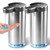 Walkinstin Automatic Soap Dispenser, 2Pack Stainless Touchless Liquid Soap Dispenser Digital Display, 11.6 fl oz Electric Dish Soap Dispenser, Wall Mount, 4 Adjustable Volumes for Kitchen & Bathroom