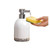 A Sleek, Versatile Black-and-White Aluminum Alloy Soap Dispenser, Perfect for Bathrooms and Kitchens Elegant(White)