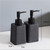 Stylish Travertine Soap Dispenser; Luxury Hotel-Style Body Lotion Bottle Elegant(Gris)