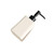 Stylish Travertine Soap Dispenser; Luxury Hotel-Style Body Lotion Bottle Elegant(White)