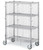 3 Tier Commercial Grade NSF Solid Steel Security Cage Wire Mesh Rack Storage Cage, Mobile Industrial Wire Shelving Security Cage Kit with Lock,Organizer for Warehouse, Garage, 48''L x 24''W x 71''H