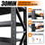 69"W Garage Shelving Heavy Duty Metal Storage Shelves, 4-Tier Garage Storage Shelves, Adjustable Industrial Shelving, Easy Assembly Garage Shelf Rack, Shelves for Garage Storage, Warehouse, 4 Pack