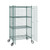 Krollen Industrial 24"x36"x70" Metal Wire Green Security Heavy Duty Commercial NSF Certified Storage Unit | Mobile Wire Security Cage Kit
