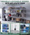 Mobile Security Cage Cart with 4 Wheels-Security Cages with 3-Tier Heavy Duty Lockable, Mobile Security Cage Wire Kit, Steel Wire Mesh Storage Cage Locker Cabinet for Warehouse & Restauran(L)