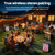 RZLCCL 120W Outdoor Party Bluetooth Speaker, TWS LED Light Show Portable