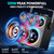 RZLCCL 120W Outdoor Party Bluetooth Speaker, TWS LED Light Show Portable