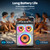 RZLCCL 120W Outdoor Party Bluetooth Speaker, TWS LED Light Show Portable