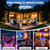 RZLCCL 120W Outdoor Party Bluetooth Speaker, TWS LED Light Show Portable