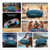 DOOGEEEco Wild Boom Portable Bluetooth Speaker with RGB Lights, Blue