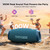DOOGEEEco Wild Boom Portable Bluetooth Speaker with RGB Lights, Blue