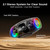 DOOGEEEco Wild Boom Portable Bluetooth Speaker with RGB Lights, Blue