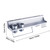 Wall Mounted Spice Rack Aluminum Organizer with Eight Hooks and Shelf