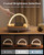 EZVALO Birthday Gifts for Women, Music Table Lamp with Wireless Charger, 4 in 1 Touch Bedside Lamp, Bluetooth Speaker, Phone Holder, Dimmable LED Night Lights Birthday Gifts for Women, Men, Dad, Mom