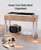 Nightstand Charging Station, 4 in 1 Bamboo Wireless Charging Station for Multiple Devices, Bedside Lamp Charger for iPhone/AirPods/iWatch, Birthday Gifts