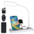 OttLite LED Desk Lamp with Multi-Device Wireless Charging Station, White